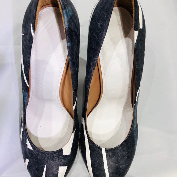 MM6 MAISON MARTIN MARGIELA Blue Navy Pumps IT 40 (appx US 9.5/10 - Picture 9 of 10